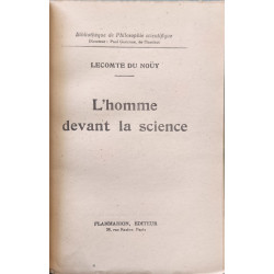 L'homme devant la Science