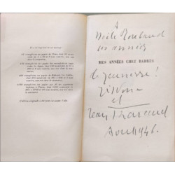 Mes annnées chez barrès - EO dédicacé par l'auteur ( pages non...