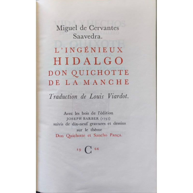 L'ingénieux hidalgo Don Quichotte de la Manche