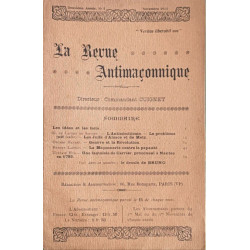 La Revue Antimaçonnique N°1 / Novembre 1911