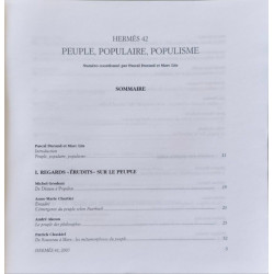 Hermès 42 - Peuple populaire populisme