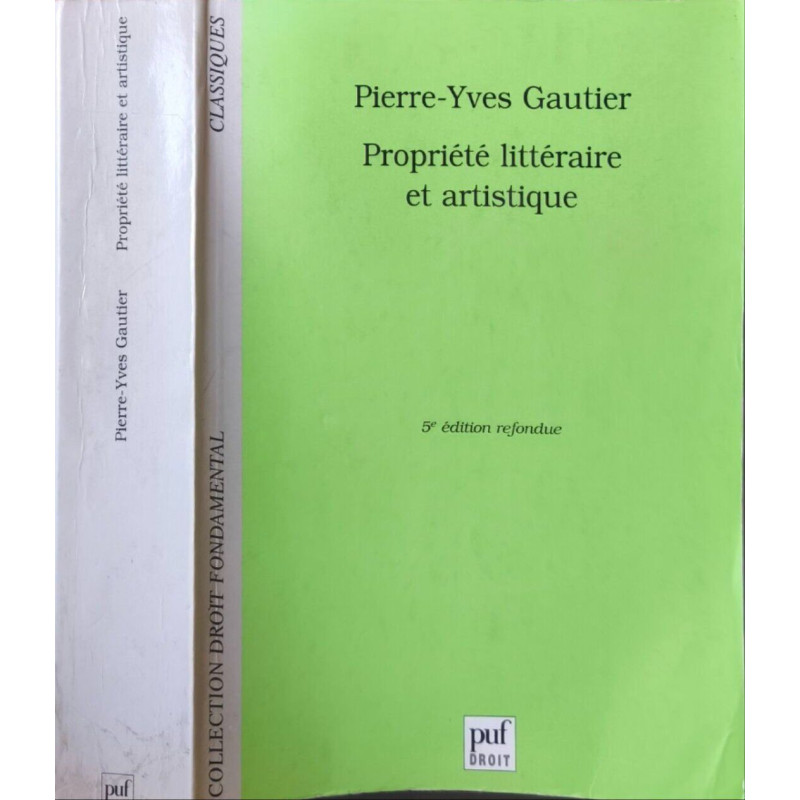 Propriété littéraire et artistique