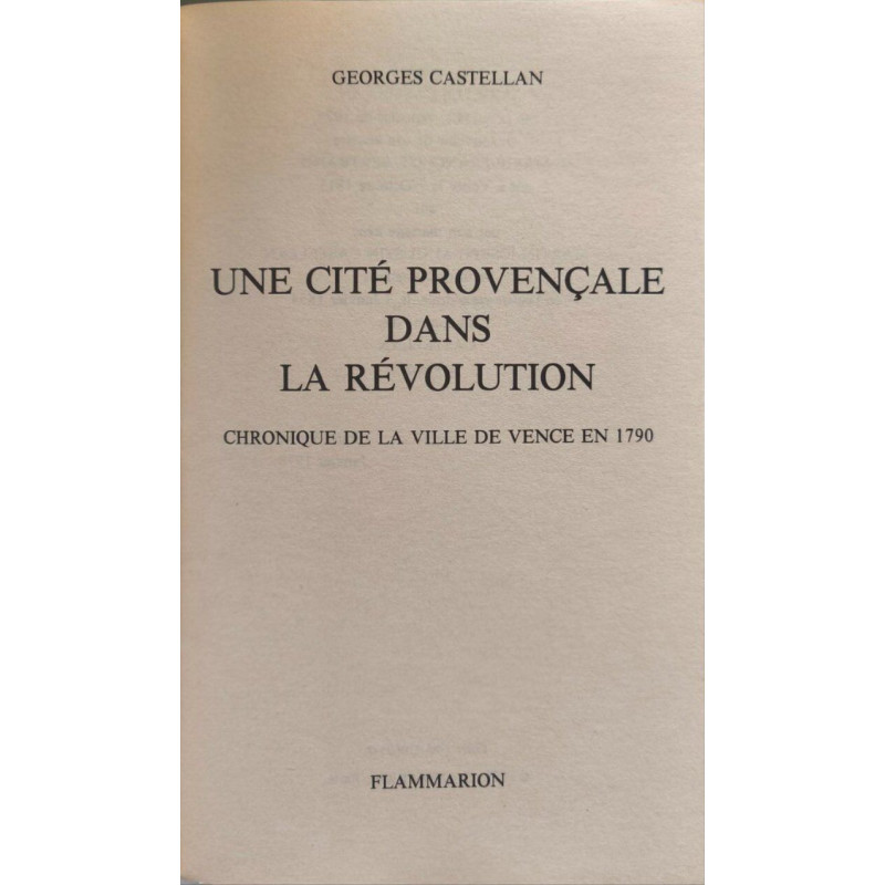 Une cité provençale dans la Révolution: chronique de la ville de...