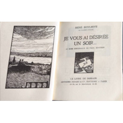 Je vous ai désirée un soir la pays natal la belle enfant ou...