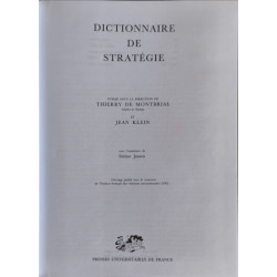 Dictionnaire de stratégie