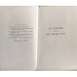 Le fantome de la rue michel-ange / EO numerotée