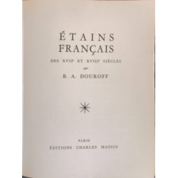 Étains français des XVIIe et XVIIIe siècles ( 36 planches)