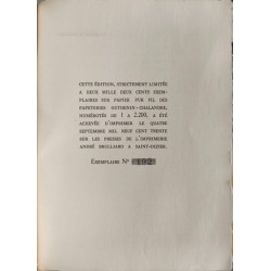 La Marche Funèbre exemplaire numéroté 192/2100