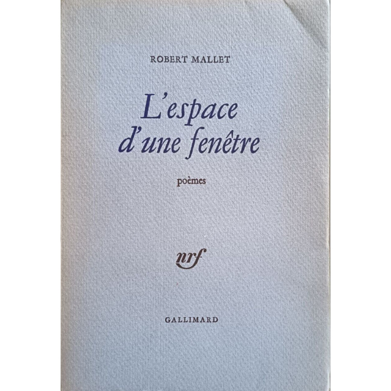 L'espace d'une fenêtre dédicacé par l'auteur EO numérotée 1618/1775