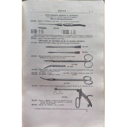 Catalogue illustré d'instruments de chirurgie - catalogue N°1