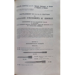 Catalogue illustré d'instruments de chirurgie - catalogue N°1