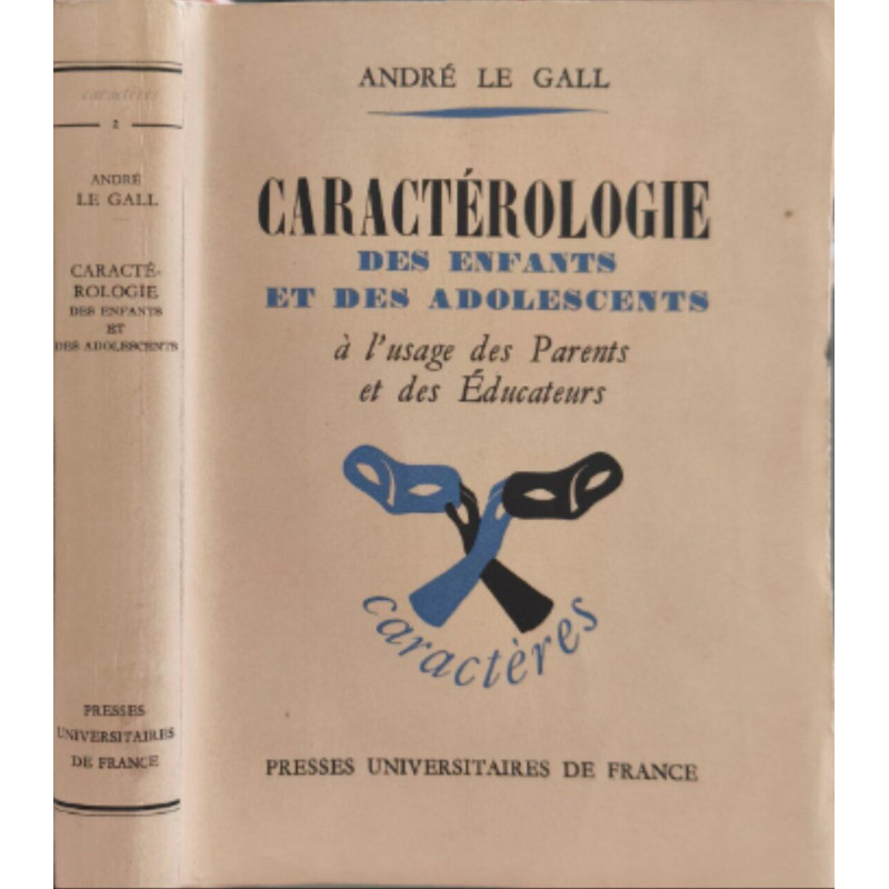 Caractérologie des enfants et des adolescents à l'usage des...
