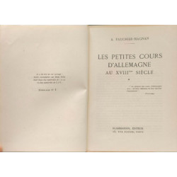 Les petites cours d'Allemagne au XVIIIe siècle - Numéroté 1/25