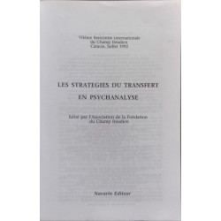 Les stratégies du transfert en psychanalyse