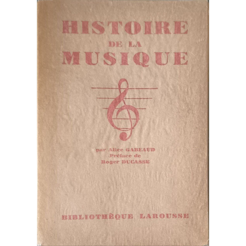 Histoire de la musique six planches hors texte