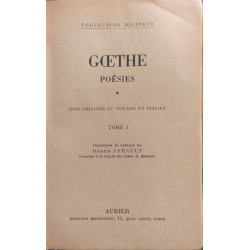 Poésies (Des origines au voyage en Italie) - 2 tomes - complet