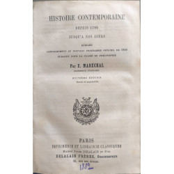Histoire contemporaine depuis 1789 jusqu'a nos jours