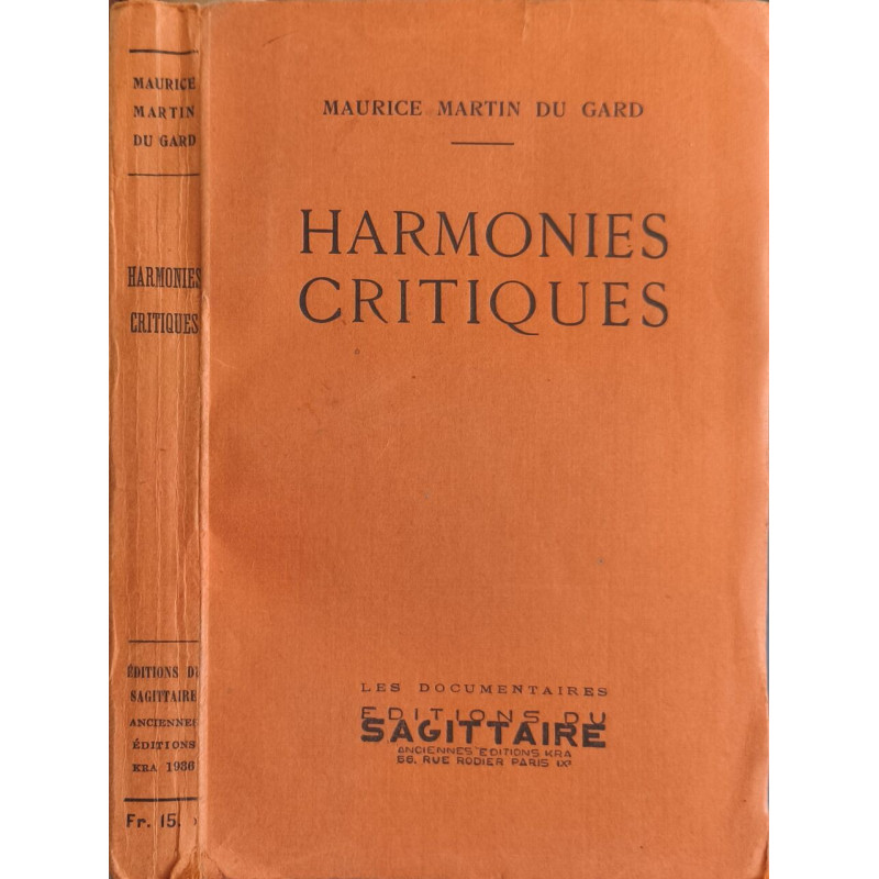 Harmonies critiques ( exemplaire non justifié)
