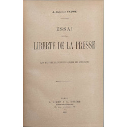 Essai sur la liberté de la presse (Les mesures préventives contre...