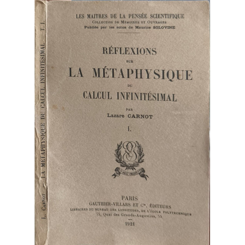 Réflexions sur la métaphysique du calcul infinitésimal