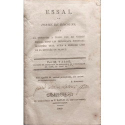 Essai en forme de discours sur la conduite à tenir par le clergé...