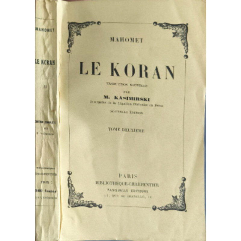 Le koran / traduction nouvelle par kasimirski -Tome 2
