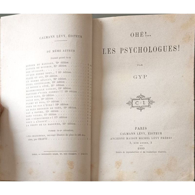 Ohé !... Les psychologues