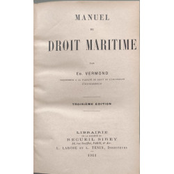 Manuel de droit maritime
