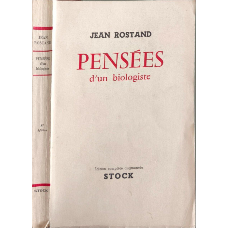 Pensées d'un biologiste