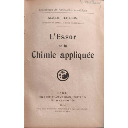 L'Essor de la Chimie appliquée