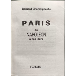 Paris de Napoléon à nos jours - dédicacé par l'auteur