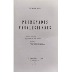 Promenades vauclusiennes (15 circuits touristiques)
