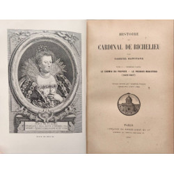 Histoire de cardinal de richelieu - tome II première partie : le...
