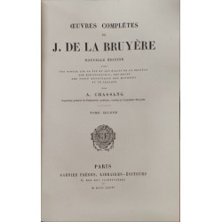 Œuvres complètes de J. de La Bruyère tome 1 et 2