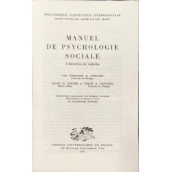 Manuel de psychologie sociale
