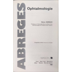 Ophtalmologie (Abrege Medecine)