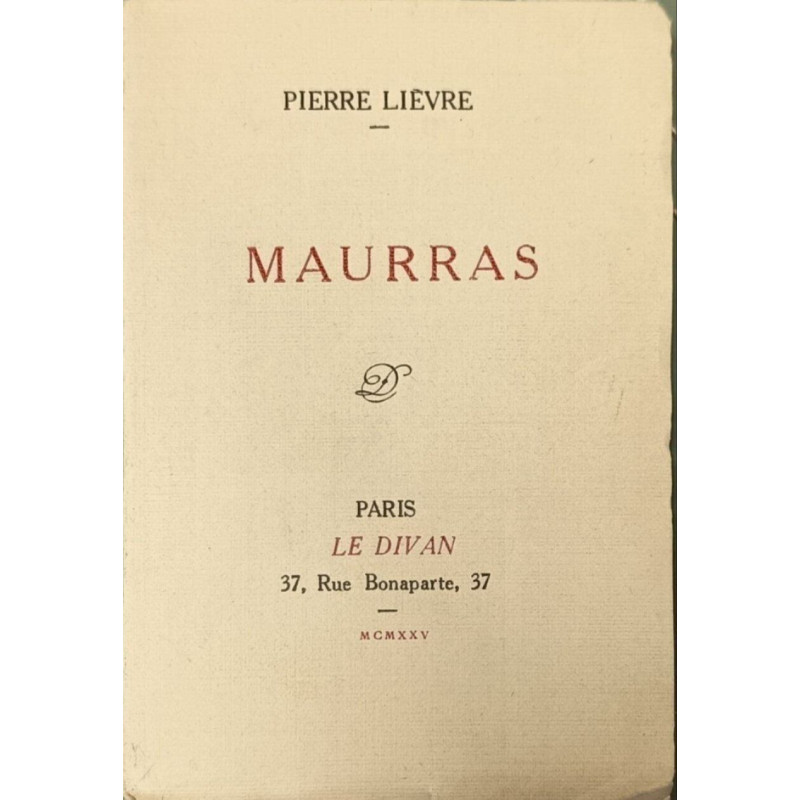 Maurras exemplaire sur alpha bouffant numéroté 350/500