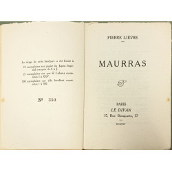 Maurras exemplaire sur alpha bouffant numéroté 350/500