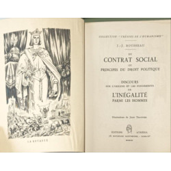 Du contrat social ou principes du droit politique. Discours sur...
