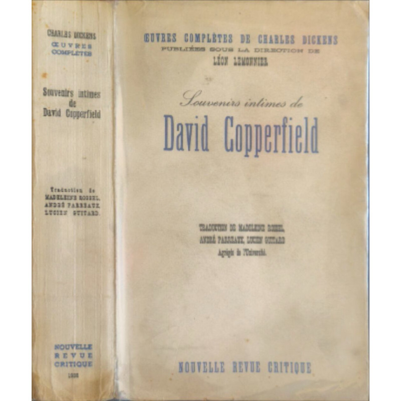Souvenirs intimes de David Copperfield