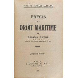 Précis de droit maritime - 7ème édition