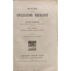 Histoire de la civilisation francaise tome 1