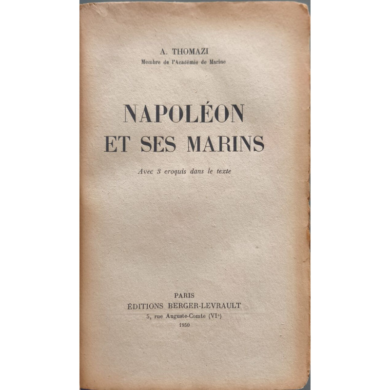 Napoléon et ses marins - dédicacé par l'auteur