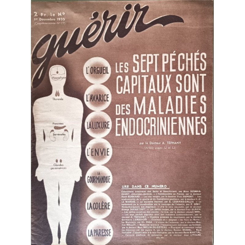Guérir n°77 Les sept péchés capitaux sont des maldies endocriniennes