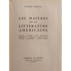 Les maîtres de la littérature américaine