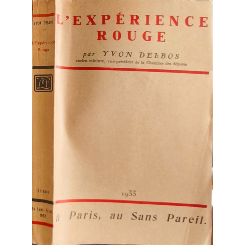 L'Expérience Rouge - dédicacé par l'auteur