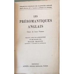 Les préromantiques anglais choix de leurs Poèmes