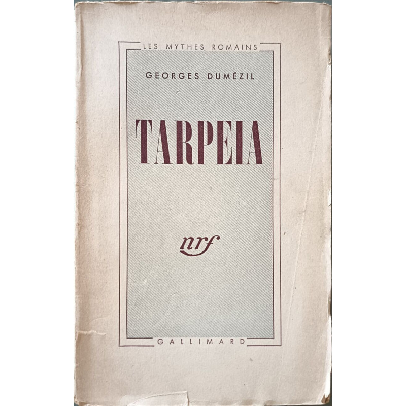 Tarpeia Essai de philologie comparative indo-européenne