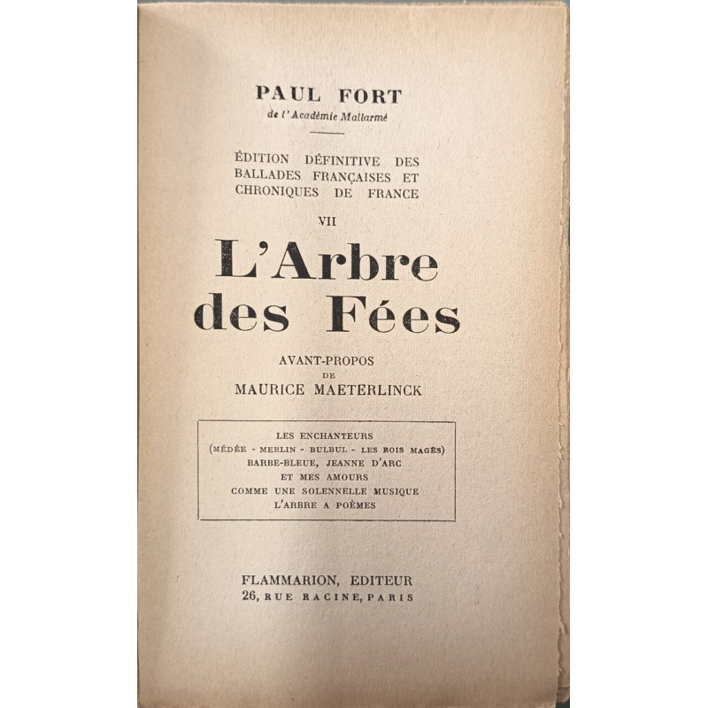 L'Arbre des Fées VII Les enchanteurs Médée Merlin Bulbul Les rois...