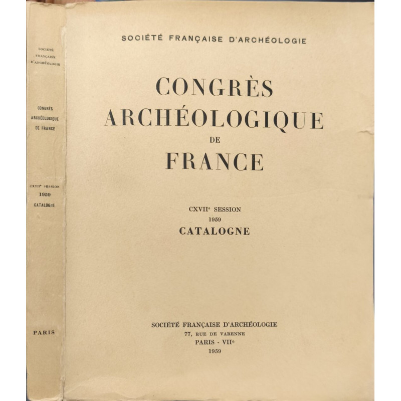 Congrès archéologique de France CXVIIe session 1959 catalogne